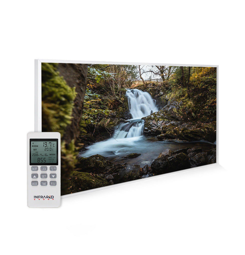 Waterfall In The Woods - NRGPRO Image IR Panel - Electric Wall Mounted Room Heater